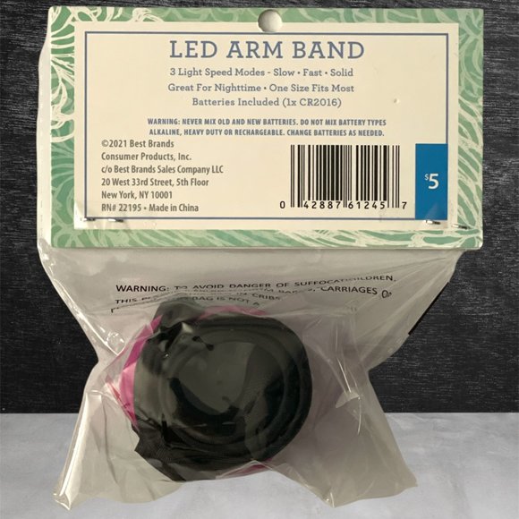 Best Brands 4PC Running SET; Resistance Bands, Hydration Reminder, LED Arm Band - Picture 5 of 7